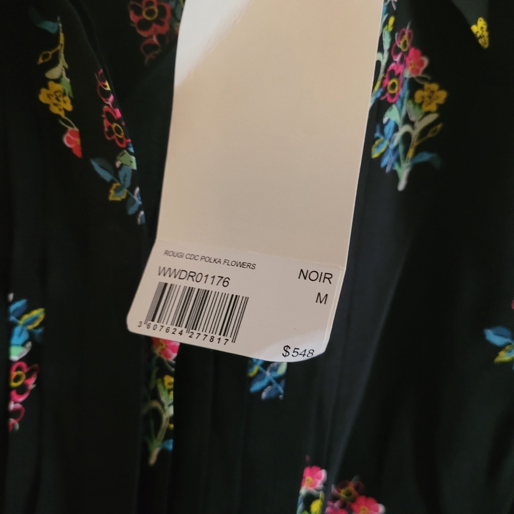 Zadig & Voltaire Rougi Floral Long Sleeve Silk Shirtdress - Picture 7 of 10
